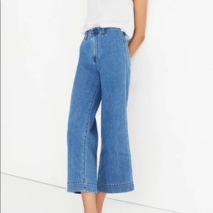 Madewell Emmett Wide Leg Cropped Jean